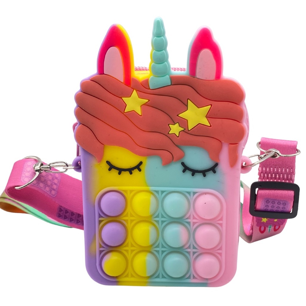 Rainbow Unicorn Pop-It Purse